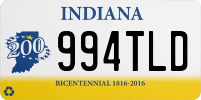 IN license plate 994TLD