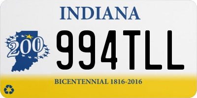 IN license plate 994TLL