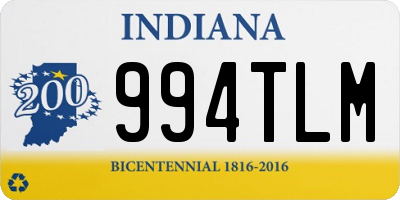 IN license plate 994TLM