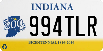 IN license plate 994TLR