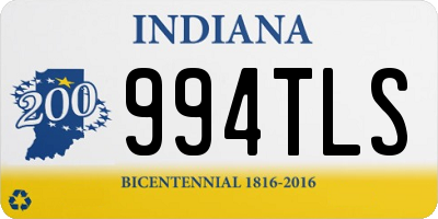 IN license plate 994TLS