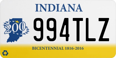 IN license plate 994TLZ