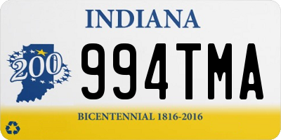 IN license plate 994TMA