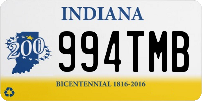 IN license plate 994TMB