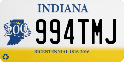 IN license plate 994TMJ