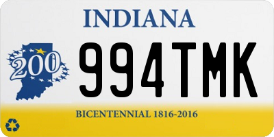 IN license plate 994TMK