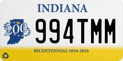 IN license plate 994TMM