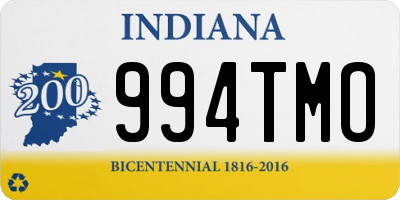 IN license plate 994TMO