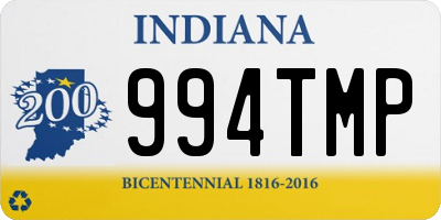 IN license plate 994TMP