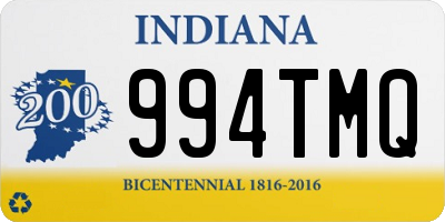 IN license plate 994TMQ