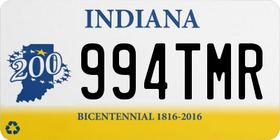 IN license plate 994TMR
