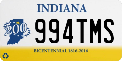 IN license plate 994TMS