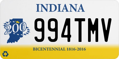 IN license plate 994TMV