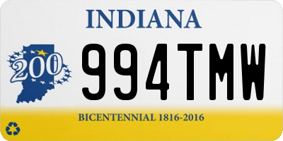 IN license plate 994TMW