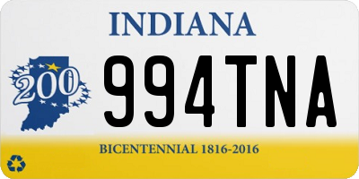 IN license plate 994TNA