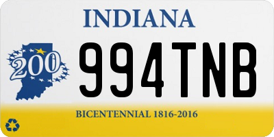 IN license plate 994TNB