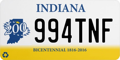 IN license plate 994TNF