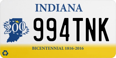 IN license plate 994TNK