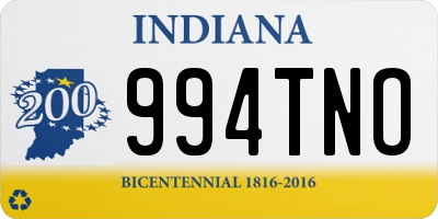 IN license plate 994TNO