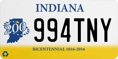 IN license plate 994TNY