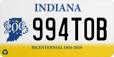 IN license plate 994TOB