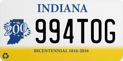 IN license plate 994TOG