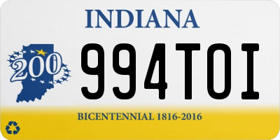 IN license plate 994TOI