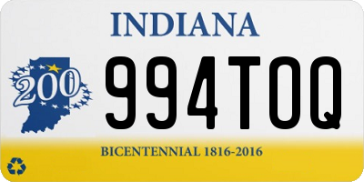 IN license plate 994TOQ