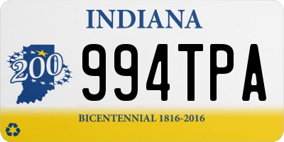 IN license plate 994TPA
