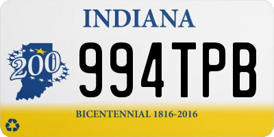 IN license plate 994TPB