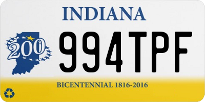 IN license plate 994TPF