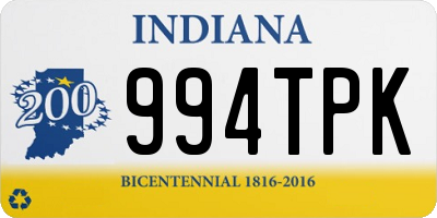 IN license plate 994TPK