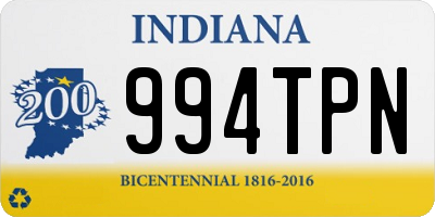 IN license plate 994TPN