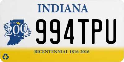 IN license plate 994TPU