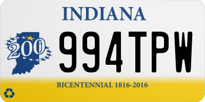 IN license plate 994TPW