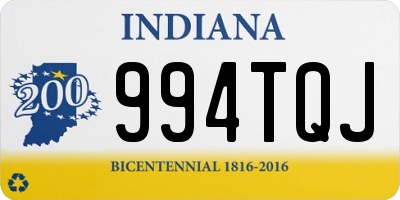 IN license plate 994TQJ