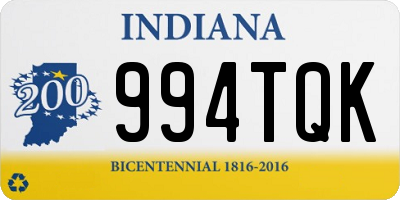 IN license plate 994TQK