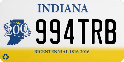 IN license plate 994TRB