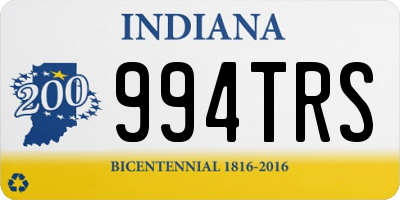 IN license plate 994TRS