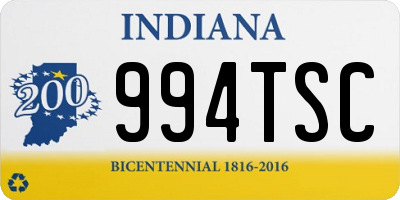 IN license plate 994TSC