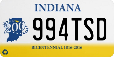 IN license plate 994TSD