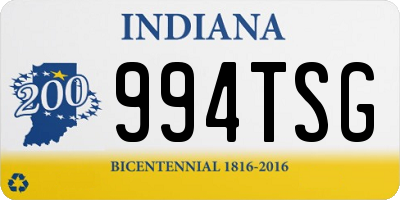 IN license plate 994TSG