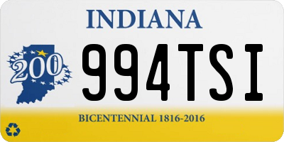 IN license plate 994TSI