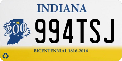 IN license plate 994TSJ