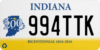 IN license plate 994TTK