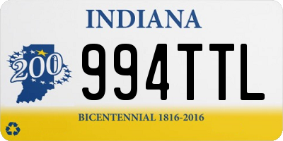 IN license plate 994TTL