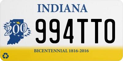 IN license plate 994TTO