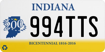 IN license plate 994TTS