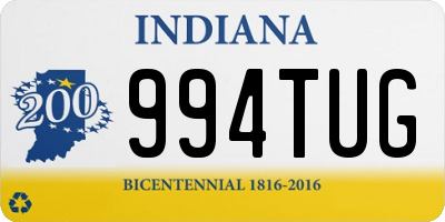 IN license plate 994TUG