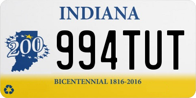 IN license plate 994TUT